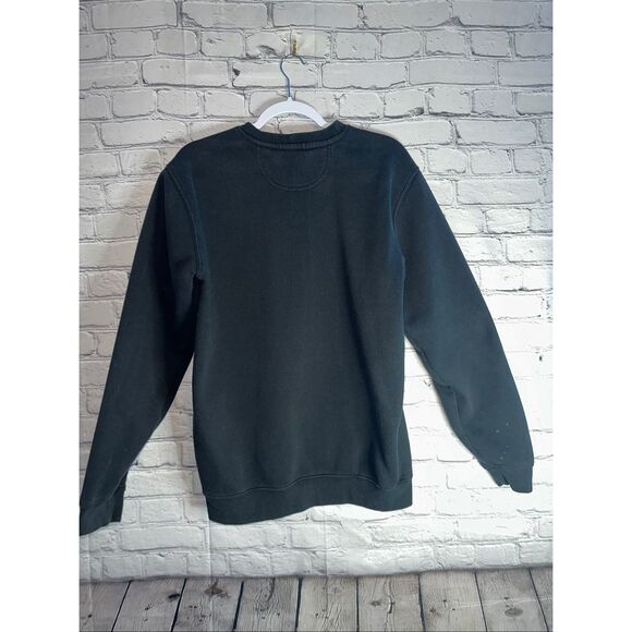 Carhartt Loose Fit Midweight Black Crewneck Pocket Sweatshirt Men’s Small - Picture 2 of 9